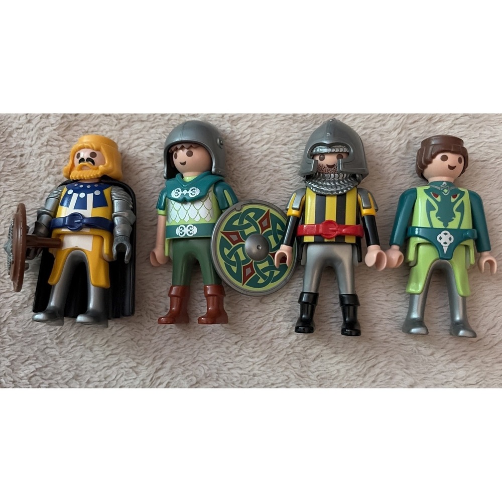 Playmobil Knight Figures Lot Of 4